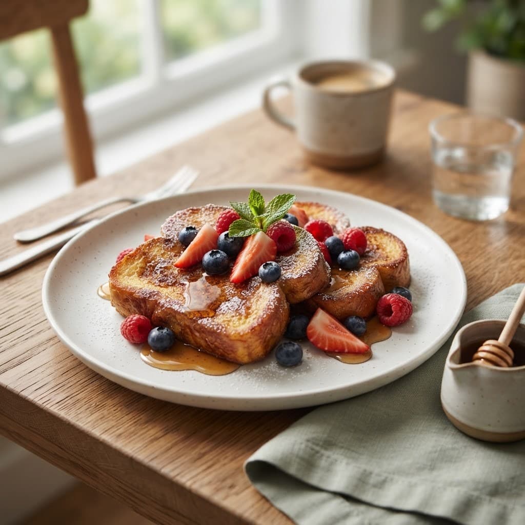American Cinnamon French Toast with Fresh Fruit