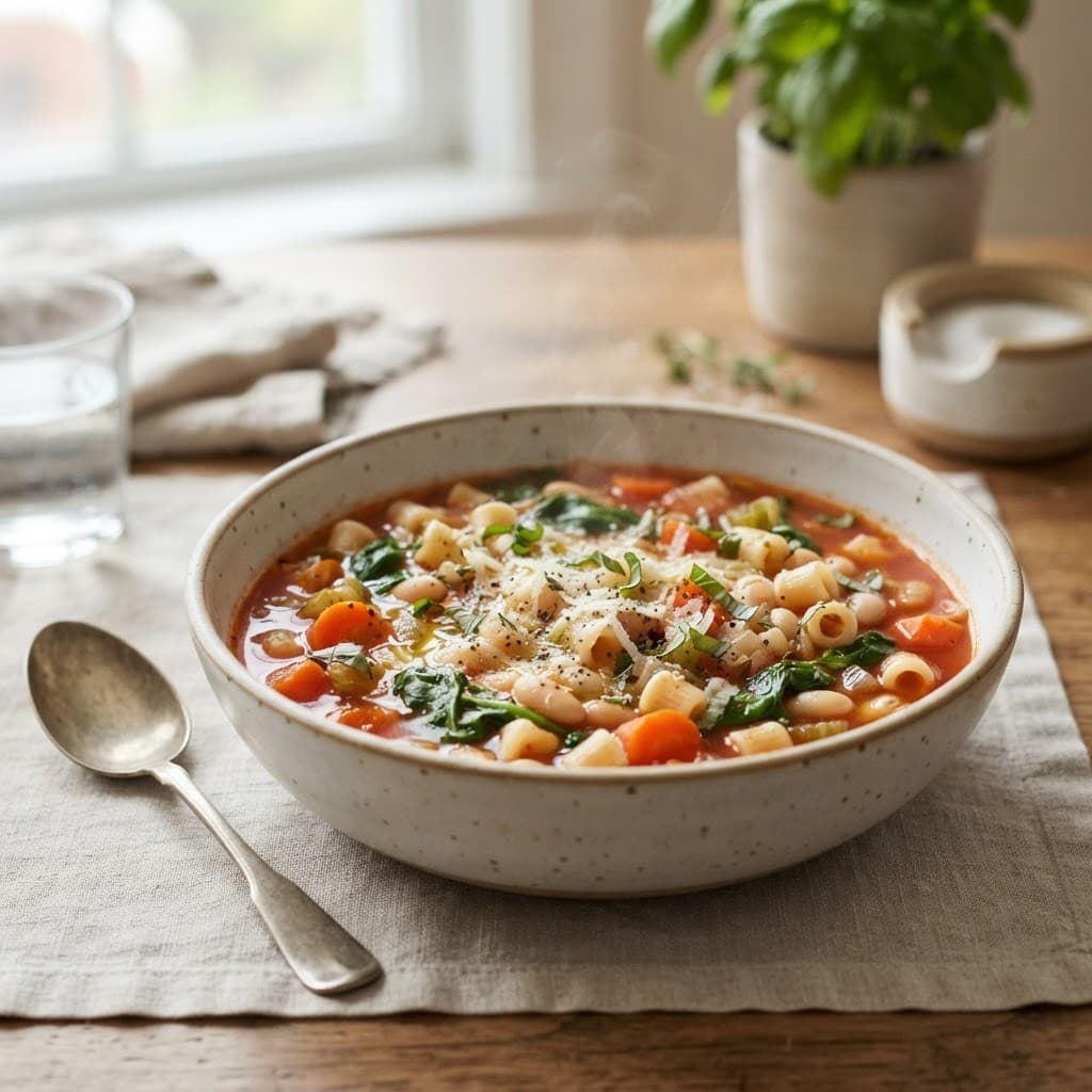 Italian Pasta and White Bean Stew