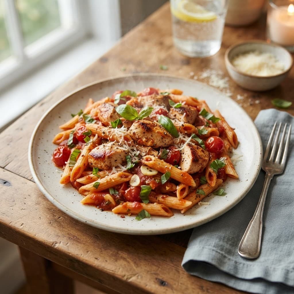 Italian Tomato Chicken Penne Pasta