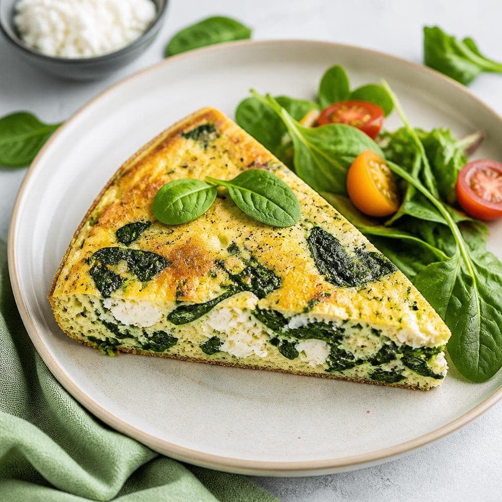 Spinach and Cottage Cheese Frittata