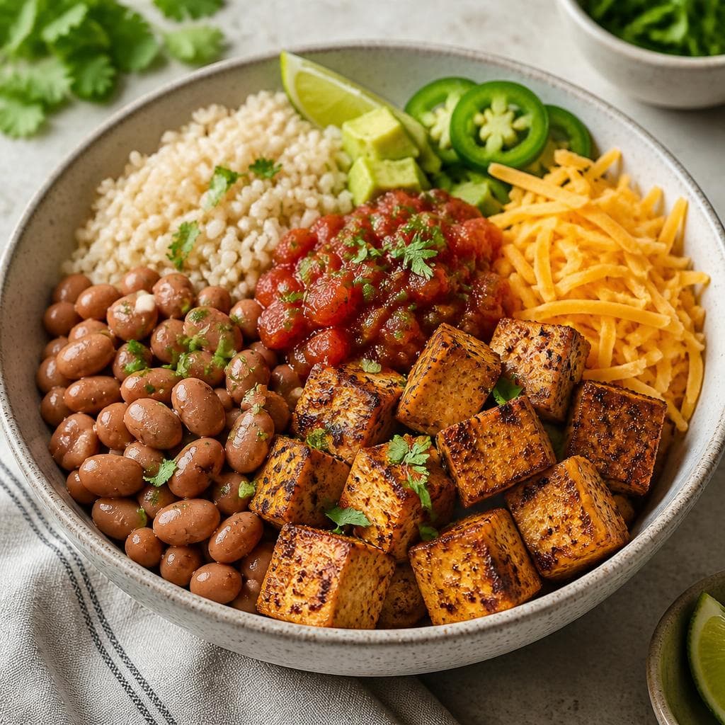 Tofu and Pinto Bean Bowl