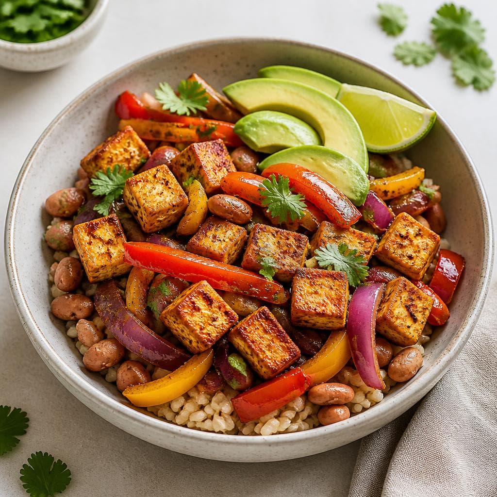 Tofu Fajita Bowl
