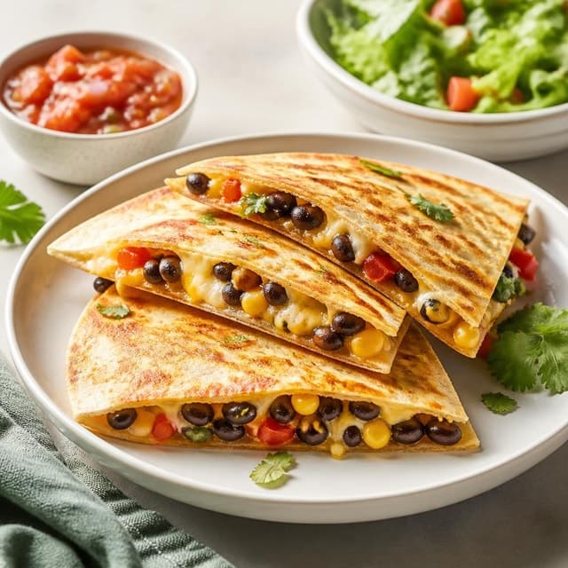 Black Bean and Cheese Quesadilla