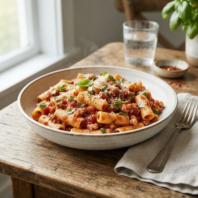 Italian Turkey and Herb Rigatoni