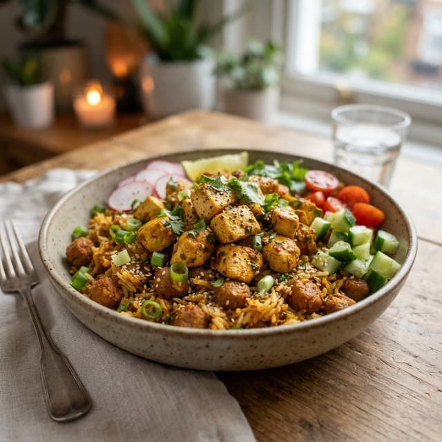 Simple Chicken Breast and Soya Rice Bowl